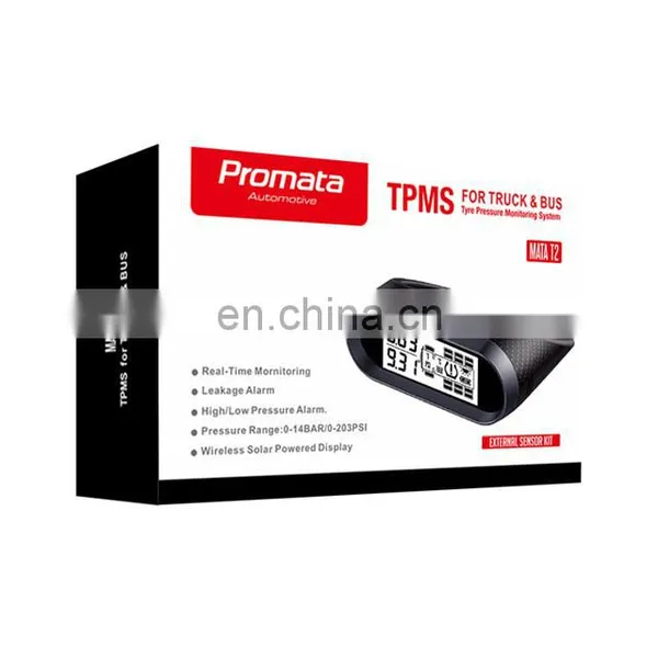 New Truck Tpms Wireless Display Solar Power 14 Tires External and Internal Sensor for Bus Caravan Truck photo-5