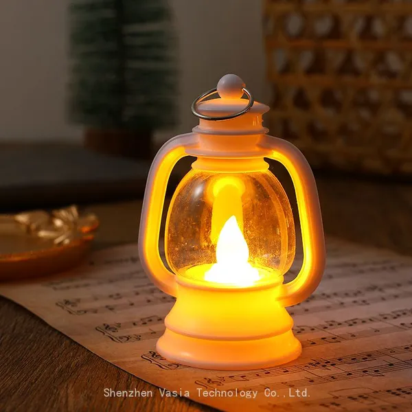 Bulk Retro Oil Lamp Style LED Lanterns Flameless Electronic Candles for Wedding Christmas Halloween Decorative Hanging Lights photo-3