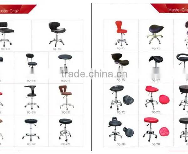 China Wholesale Supplier Master Stool Salon Equipment Salon Pedicure Stool Beauty Parlour Chair Leather Salon Chair Barber Chair photo-4