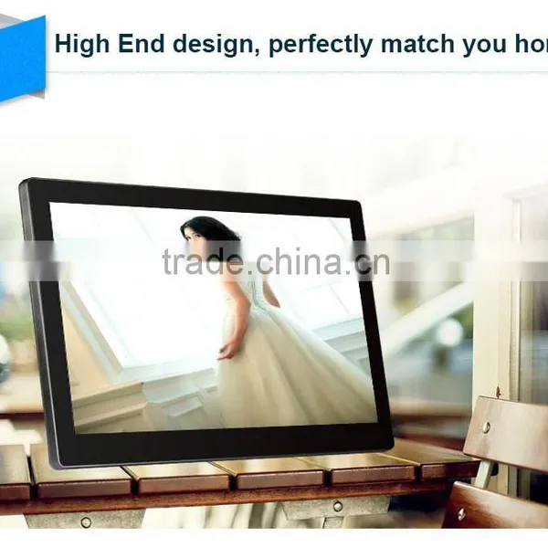 15 Inch Digital Photo Frame Advertising Kiosk Display(LCD 1920*1080,16:9, Photo, Music,1080P Video Play Back, AV In,VESA) photo-4
