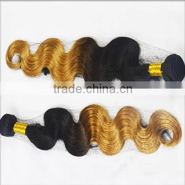 Two Tone Hair Extension Real Human Hair for Sale China Ombre Bundles 100% Remy Human Hair Extension photo-4