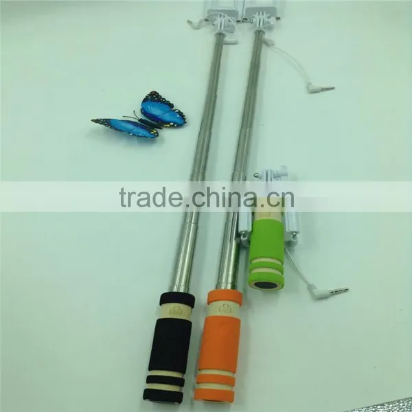 Hot Sale Cable Selfie Stick China Supplier Hot Selling Wholesale Price Mini Monopod Selfie Stick photo-3