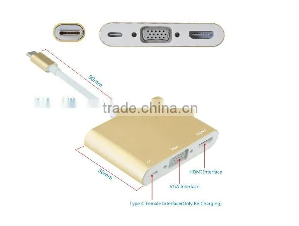 Brilliant Quality High Speed Video Usb 3.1 Type C To Vga/usb3.0/type-c Female photo-5