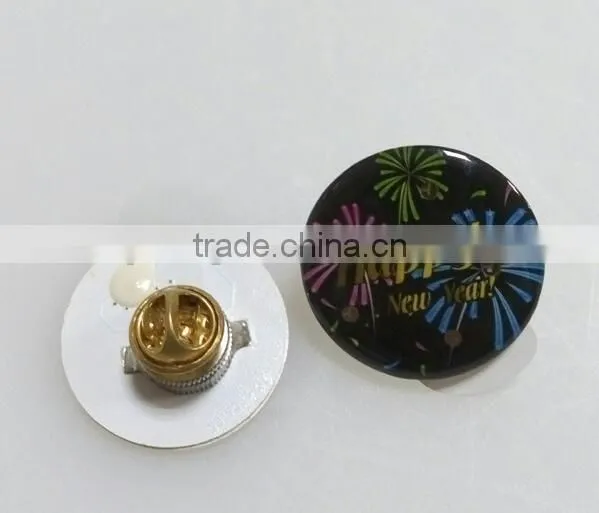 Novelty Gifts Clothing Accessories Custom Promotional LED Pin Badge With Butterfly Clutch photo-2
