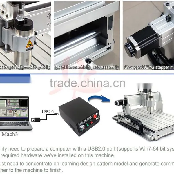 CNC Router Machine 8060 3axis 2.2KW With Mach3 Handwheel photo-2