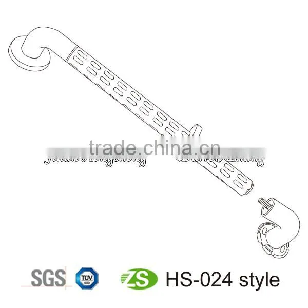 New Design Line Shape Anti-bacterial Aluminum Bath Safety Grab Bar photo-6