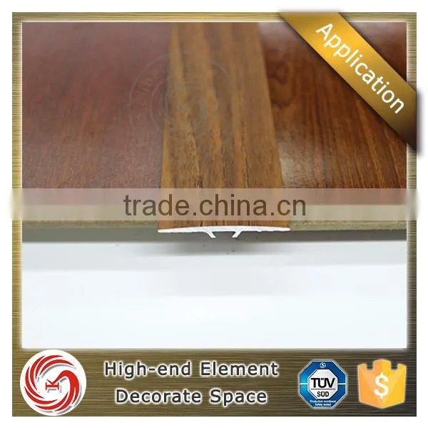 Newest Arrival Aluminium Wood Grain Floor Trim Floor Transition Cover Strip photo-4