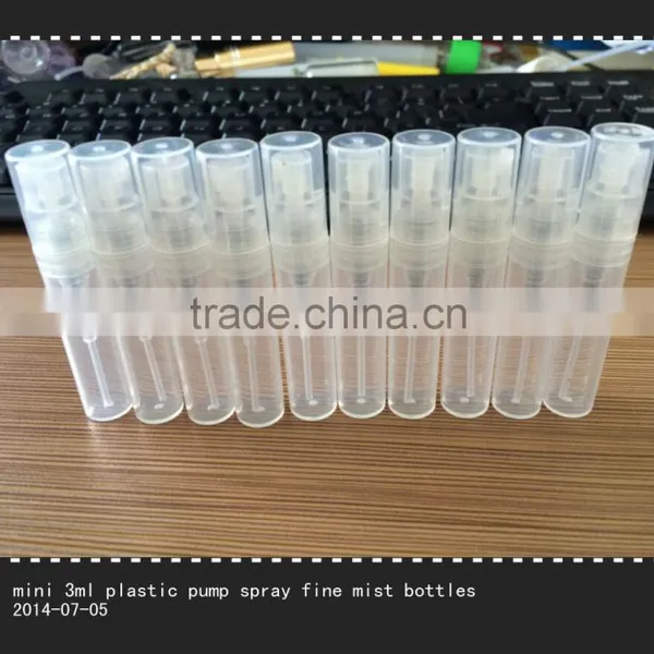 Mini Perfume Wholesale Fine Mist Pump Spray Plastic Bottles