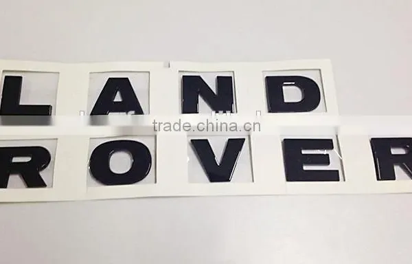 Hot Sale Car Emblem 3D Self-adhesive Black ABS Plastic Car Emblem Custom photo-2