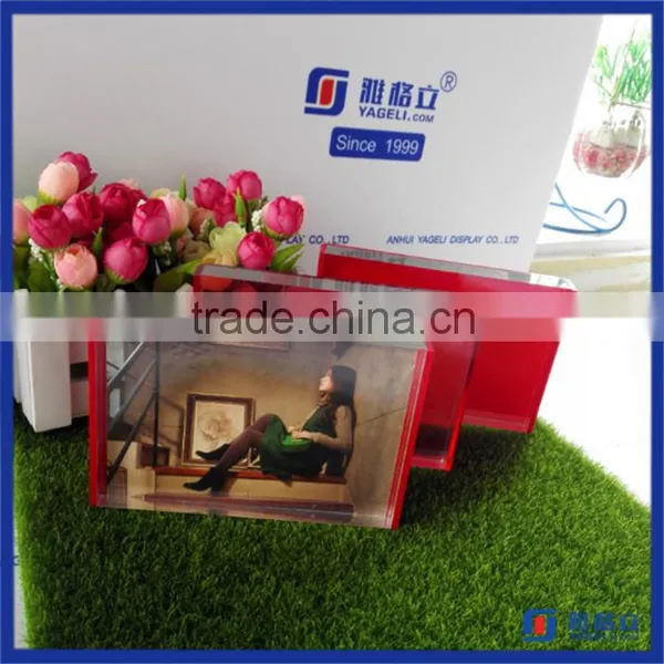 Modern Design Clear Acrylic Photofunia Photo Frame / Customized Magnetic Acrylic Photo Frame 5x7 photo-5