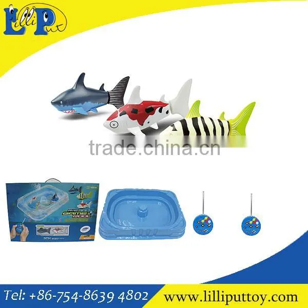 2016 NEW Toys Remote Control Shark With Plastic Pool RC Animal Toys Plastic Toys Wholesale MADE IN CHINA