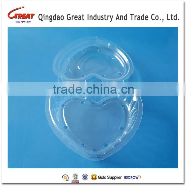 New Design Popular Plastic Heart Shaped Fruit Container photo-3