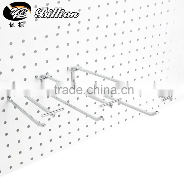 Chrome Hooks Wire Rack Supermarket Display Hooks For Pegboard photo-2