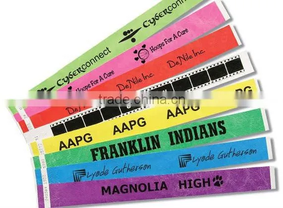Amazing Tyvek Made Wristbands Supplier | Fashionable Tyvek Wristbands | 2014 Nice Cheapest Tyvek Bracelet Suppliers