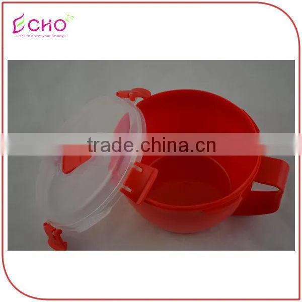 Microwave Plastic Safe Soup Mug With Handle and Vent/Noodle Bowl With Lid and Spoon/Microwave Rice Cooker photo-4