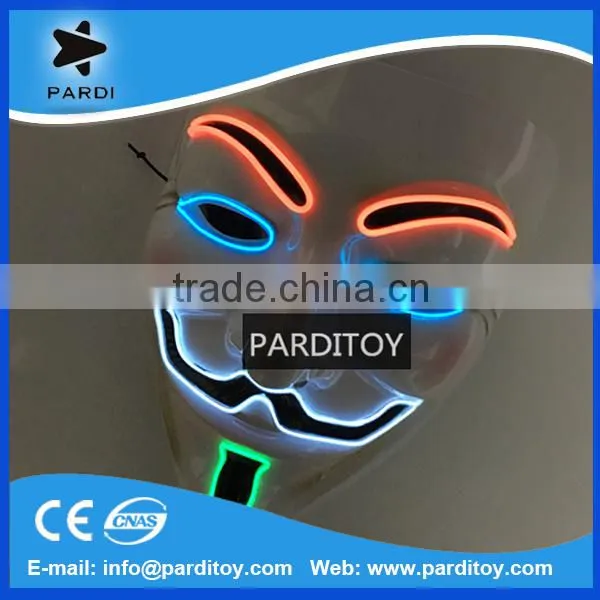 Vendetta el Mask Halloween el Wire Mask Button or Sound Controlled Quality Choice photo-2
