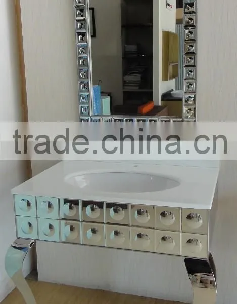 Simple Bathroom Vanity With Glass Mosaic N-002 photo-5