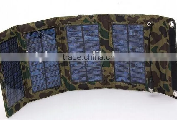 8W Portable Folding Mobile Phone Solar Charger, Solar Charger Bag for Mobile