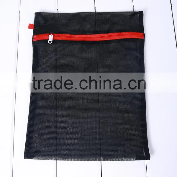 YIWU RODA 100% Polyester Durable Black Embroidery Foldable Washing Bag photo-4
