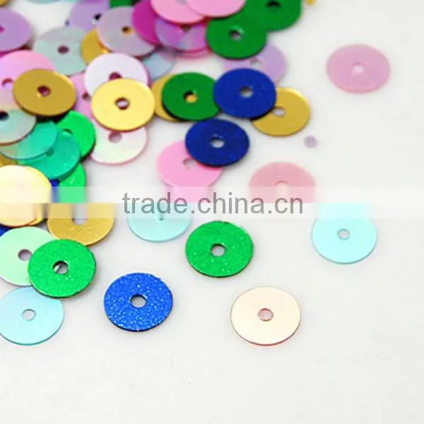 Mixed Sequins Paillettes, Garment Decor Material(PVC6mm)