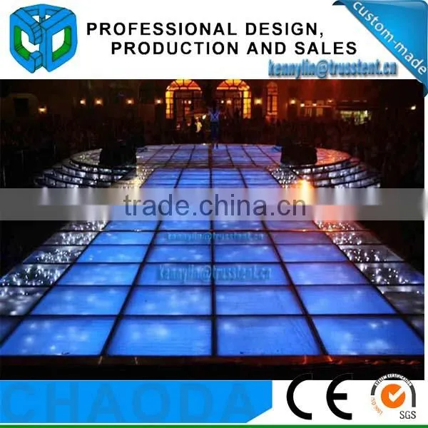 Indoor Tempered Acrylic Glass Stage Wedding Decoration Ideas