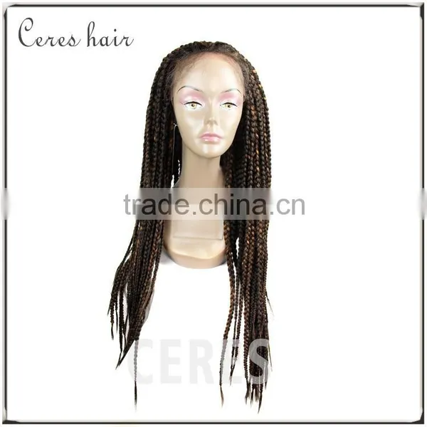 New Arrival Heat Resistant Fiber Synthetic Hair Wig African Braided Lace Front Wig photo-5