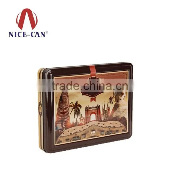 Fashion Style Chocolate Tin Box Candy Packing Tin Box