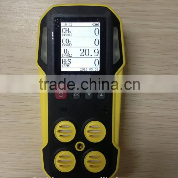 ODM offer for portable biogas detector with infrared CH4, CO2 sensors and electrochemical H2S, O2 sensors
