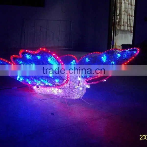 Home Decor Led Light Holiday Decorative Motif 3D Led Butterfly Lights photo-2