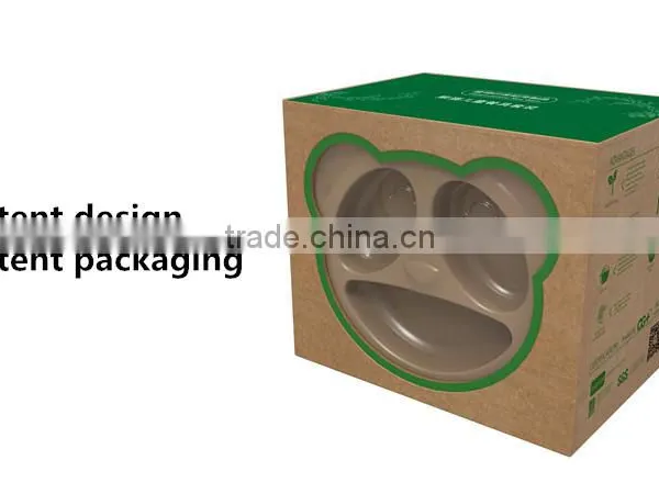 Organic Material Custom Design Panda Shape Kids Tableware Set Quality Choice photo-4