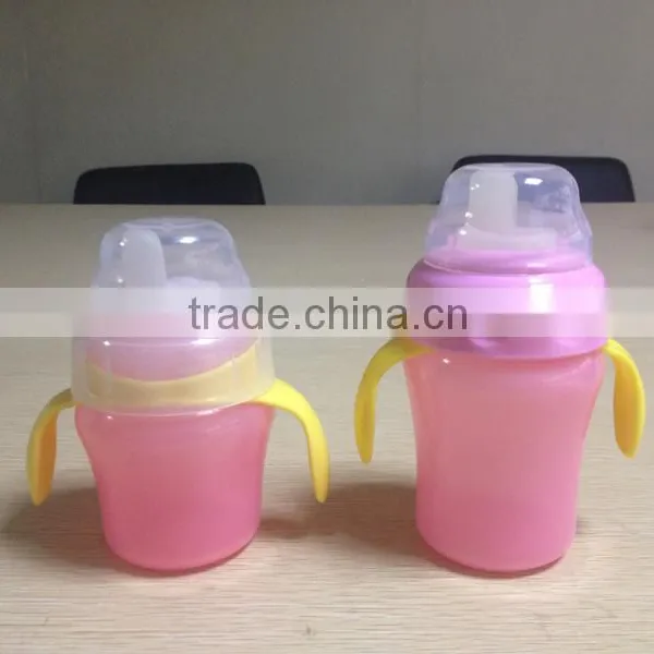BPA Free Baby Learning Cup With Handle Baby Training Water Drinking Bottle Bpa Free Baby Plastic Drinking Water Bottle