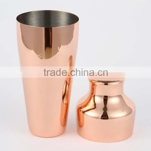 2016 the Newest Chill Cocktail Shaker Set With Copper Plated photo-3