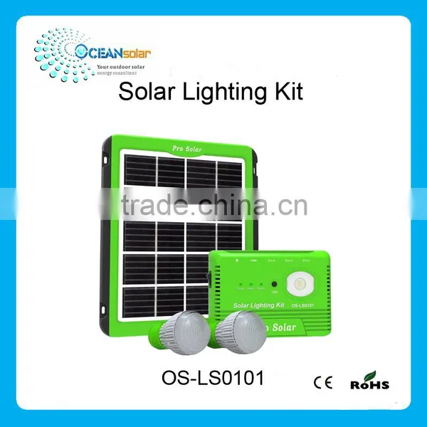 2016 New Items 5W Portable Solar Lignting Kit for Home Use