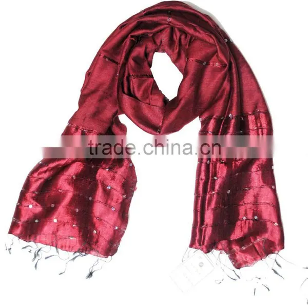 Handwoven Silk Sequins Scarf