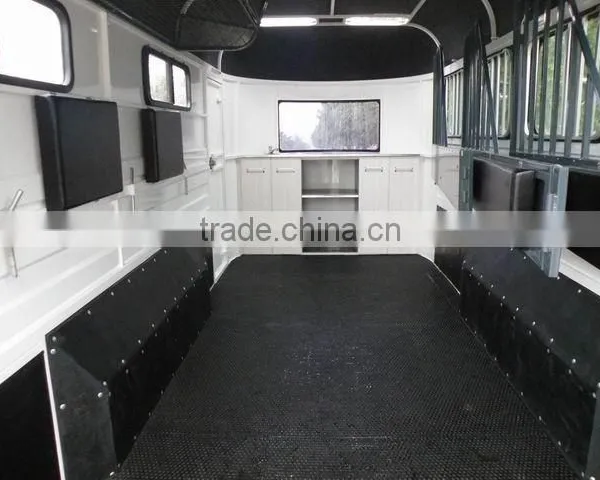 HOT SALE 3 Horse Angle Load Extended 500mm Length Horse Trailer Made in China photo-5