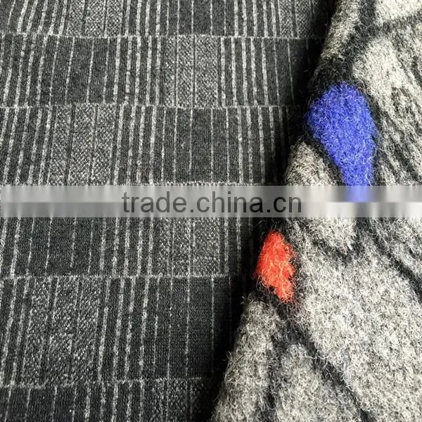 Polyester Acrylic Wool Blended Knitting Fabric With Holes Supplier photo-5