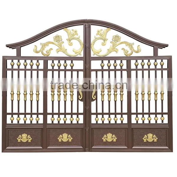 2015 Decorative Remote Control Luxury Wrought Iron Gates Garden Gate photo-2