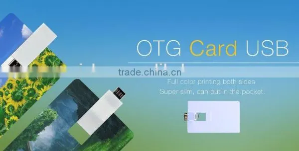 China Card OTG Usb,factory Price Business Card OTG Usb Flash Drive With Dual Usb, 2015 Credit Card OTG Usb Flash Drive photo-3