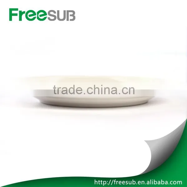 Hot Sell Elegant 10" White Blank Gold Rimmed Round Ceramic Sublimation Coated Plates photo-4