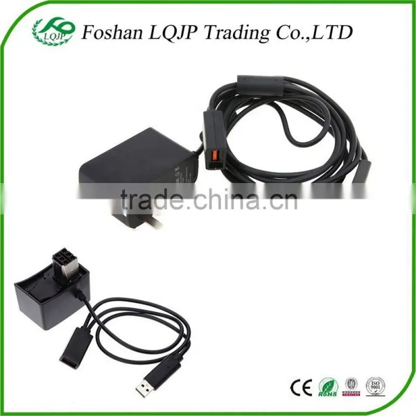Power Supply Adapter Cable UK Plug for Xbox 360 for Kinect Sensor adapter wholesale kinect sensor for xbox360 extention cable