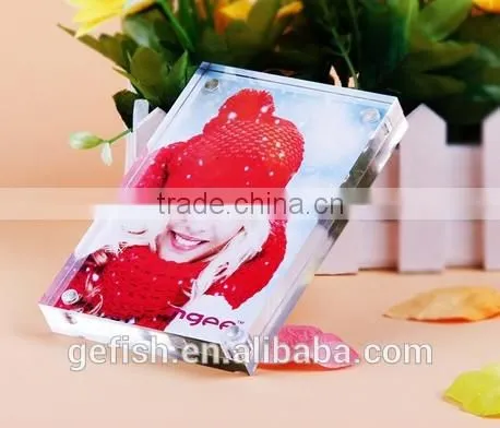 Clear Acrylic Magnet Photo Picture Frame photo-3