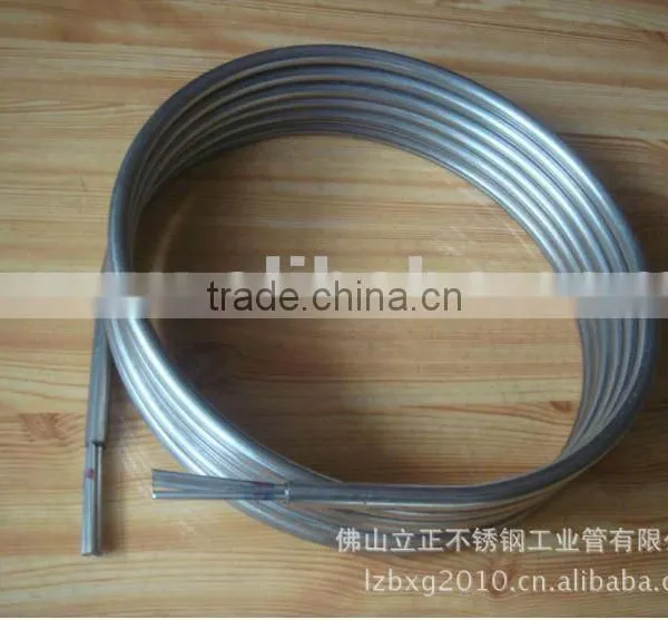Stainless Steel Parallel-Tubing / Coaxial-Tubing Coil With Casing Pipe