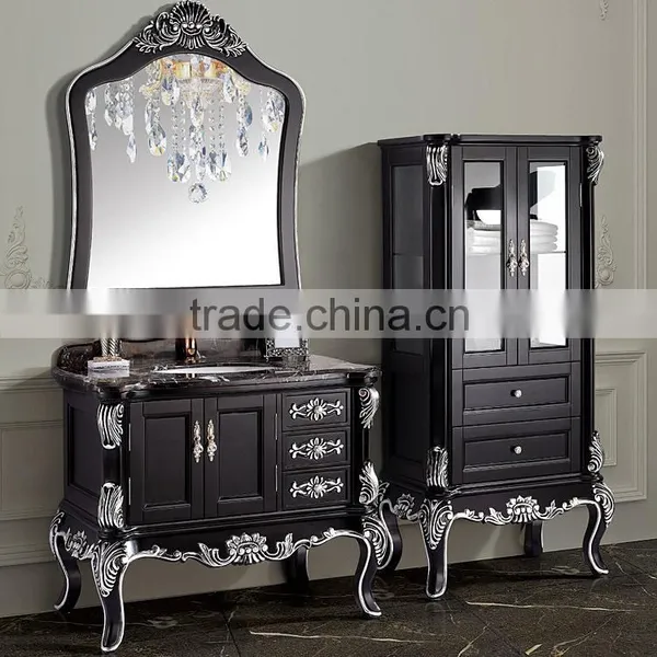 WTS3233 Hot Sales 30-inch Floor Mounted Black Color Bathroom Cabinet Vanities Free Sample photo-3