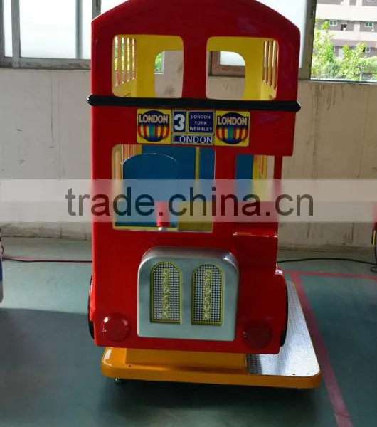 London Bus Amusement Ride Electronic Kids Ride Shopping Mall Kiddie Rides Classic 24v Ride on Car for Kids photo-3