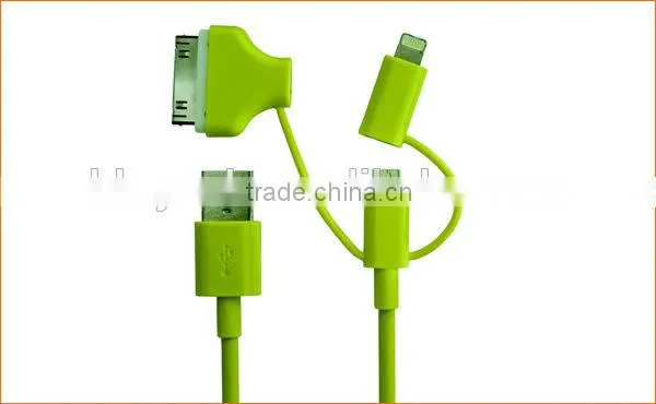 Mfi Certified 2.4A Fast Charge 3 in 1 Combo Charging Usb Cable for Devices photo-2