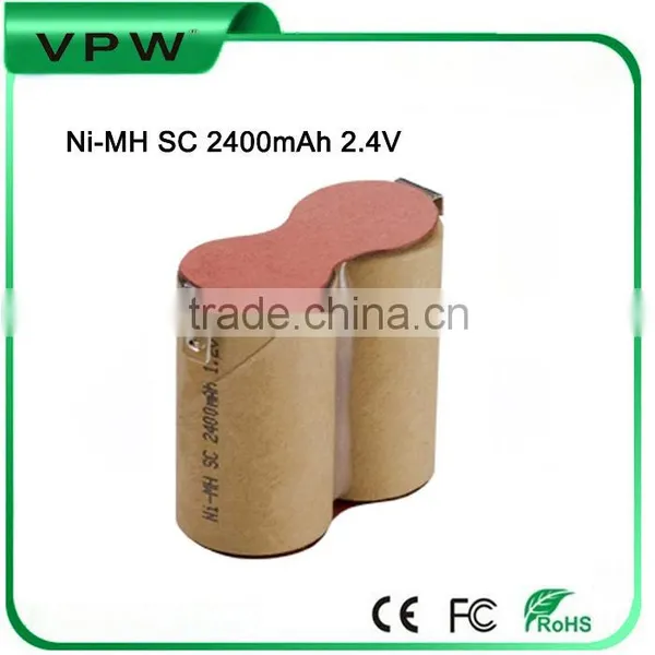 Ni-MH SC 2400mAh 2.4V Ni-mh Rechargeable Battery for Cordless Chainsaw