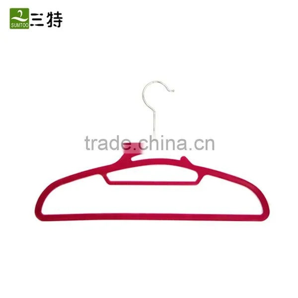 16.5 Inches Blue Creative Magic Velvet Clothes Hanger photo-3