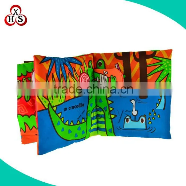 Animal Story Textile Sample Soft Plush Kids Cloth Book, Lovely Baby Keepsake Book photo-3