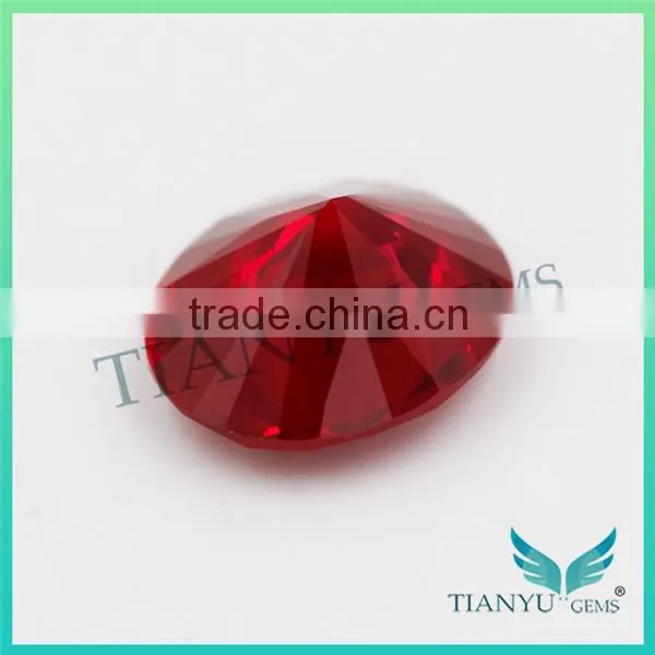 Synthetic Colored Gems for Jewellry #8 Oval Cut Ruby Stone Corundum Gemstone Price photo-2