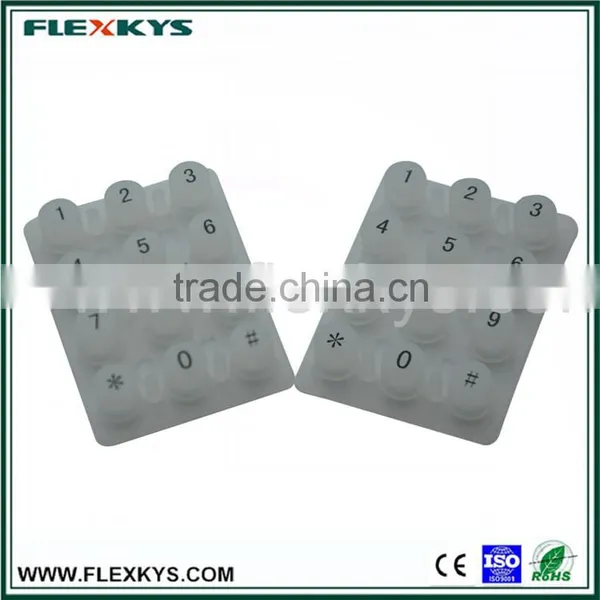 High Quality Colorful Rubber Waterproof Silicone Rubber Numeric Keypad photo-4